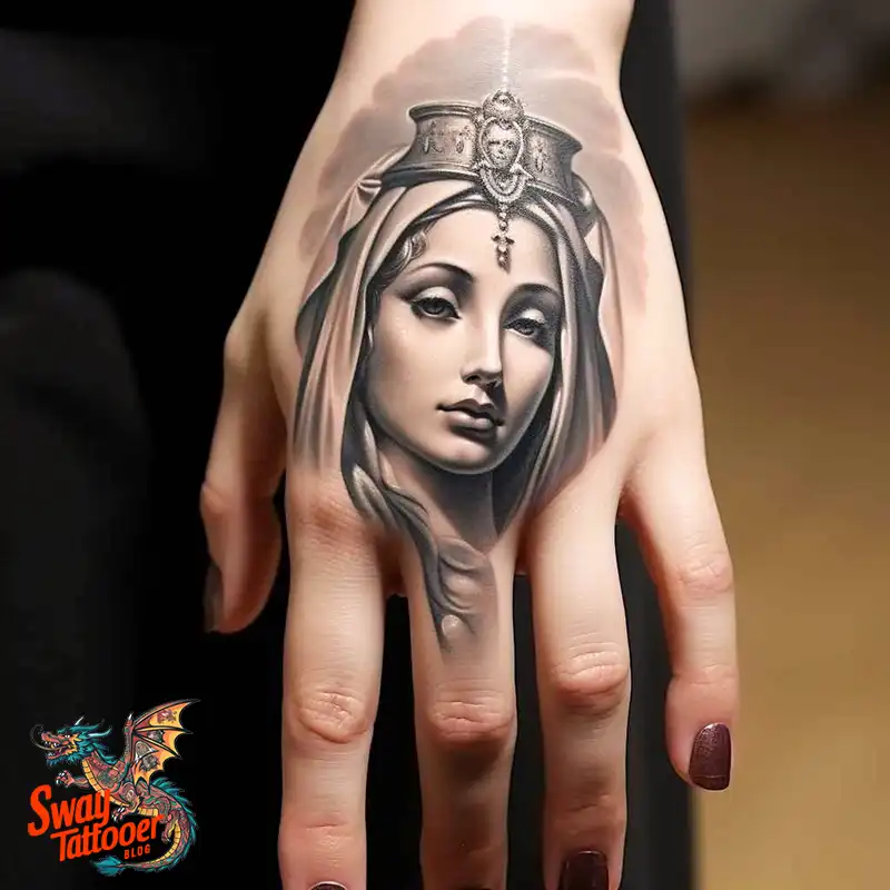 100 Virgin Mary Tattoo Design Ideas: Sacred Art in Ink 23 virgin mary tattoo