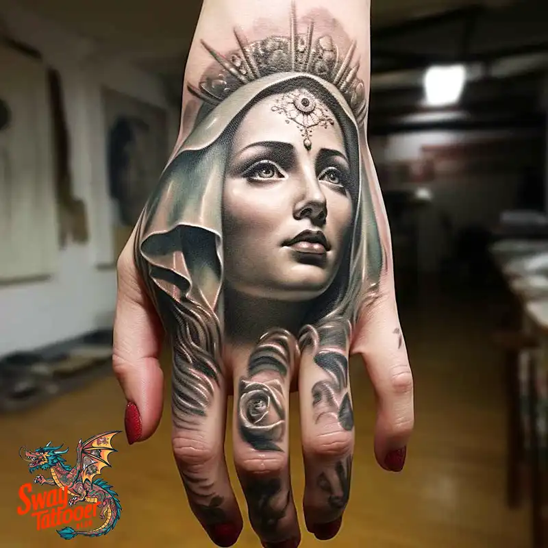 100 Virgin Mary Tattoo Design Ideas: Sacred Art in Ink 17 virgin mary tattoo
