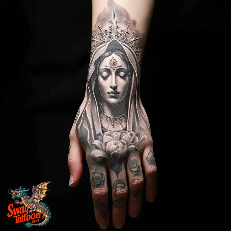 100 Virgin Mary Tattoo Design Ideas: Sacred Art in Ink 16 virgin mary tattoo