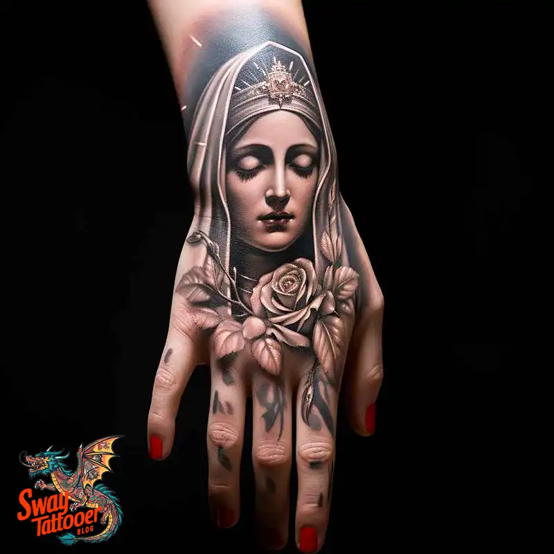 100 Virgin Mary Tattoo Design Ideas: Sacred Art in Ink 13 virgin mary tattoo