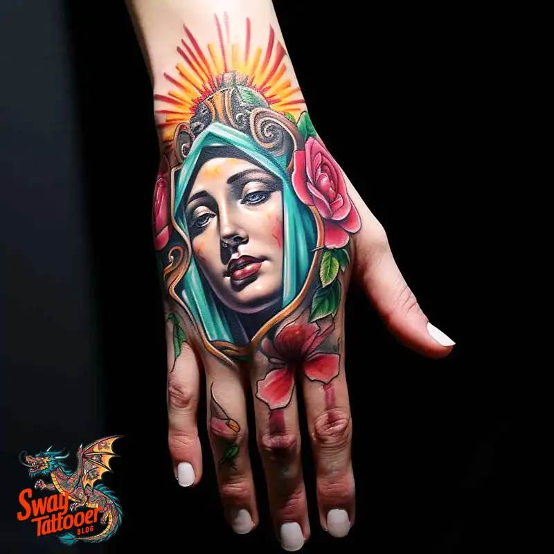 100 Virgin Mary Tattoo Design Ideas: Sacred Art in Ink 65 virgin mary tattoo