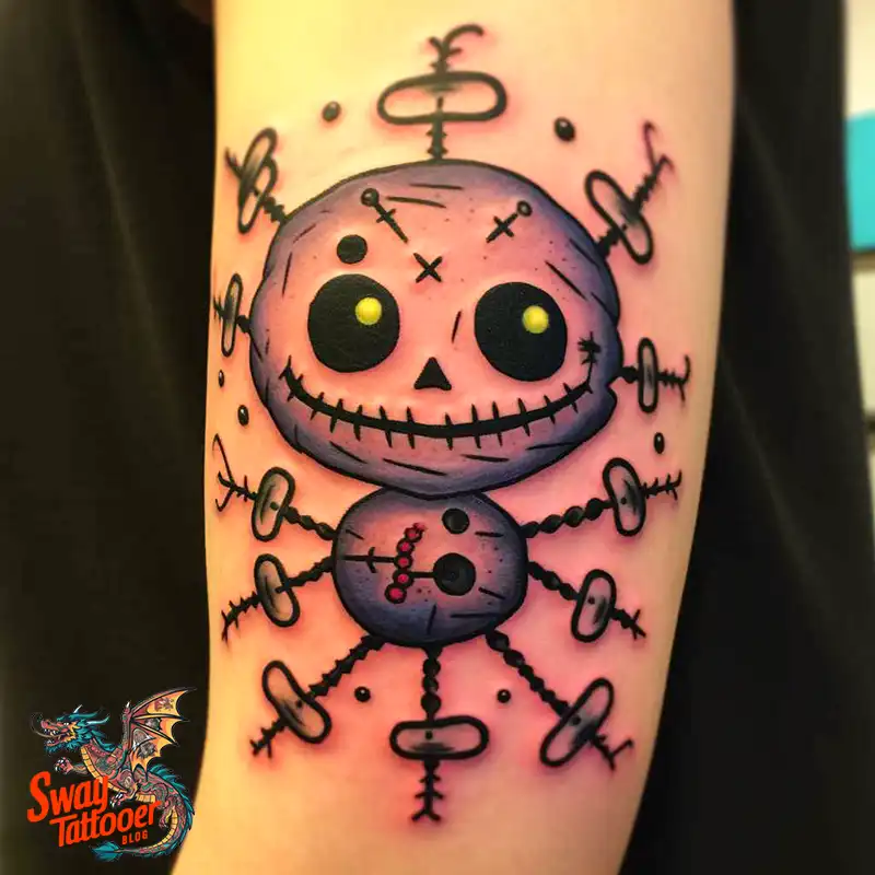 50 Voodoo Doll Tattoo Design Ideas: Mystical Art of Magic 52 voodoo doll tattoo