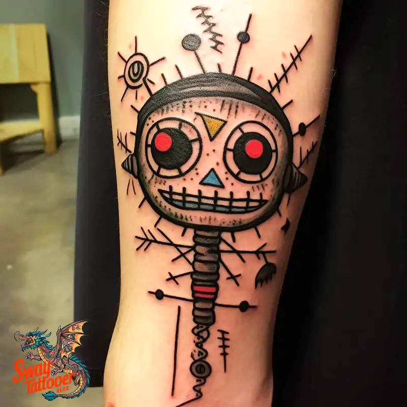50 Voodoo Doll Tattoo Design Ideas: Mystical Art of Magic 40 voodoo doll tattoo