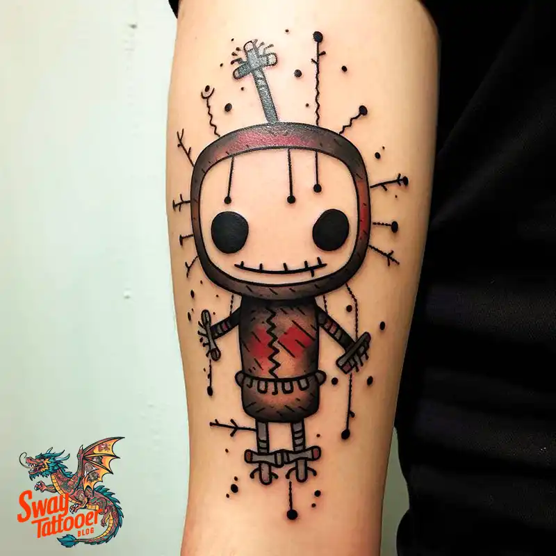 50 Voodoo Doll Tattoo Design Ideas: Mystical Art of Magic 34 voodoo doll tattoo