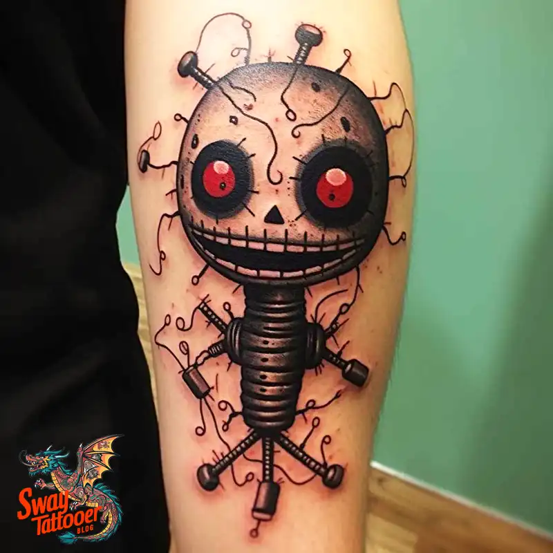 50 Voodoo Doll Tattoo Design Ideas: Mystical Art of Magic 28 voodoo doll tattoo