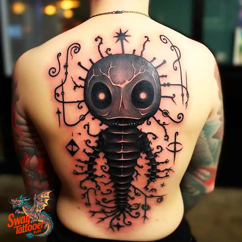 50 Voodoo Doll Tattoo Design Ideas: Mystical Art of Magic 16 voodoo doll tattoo