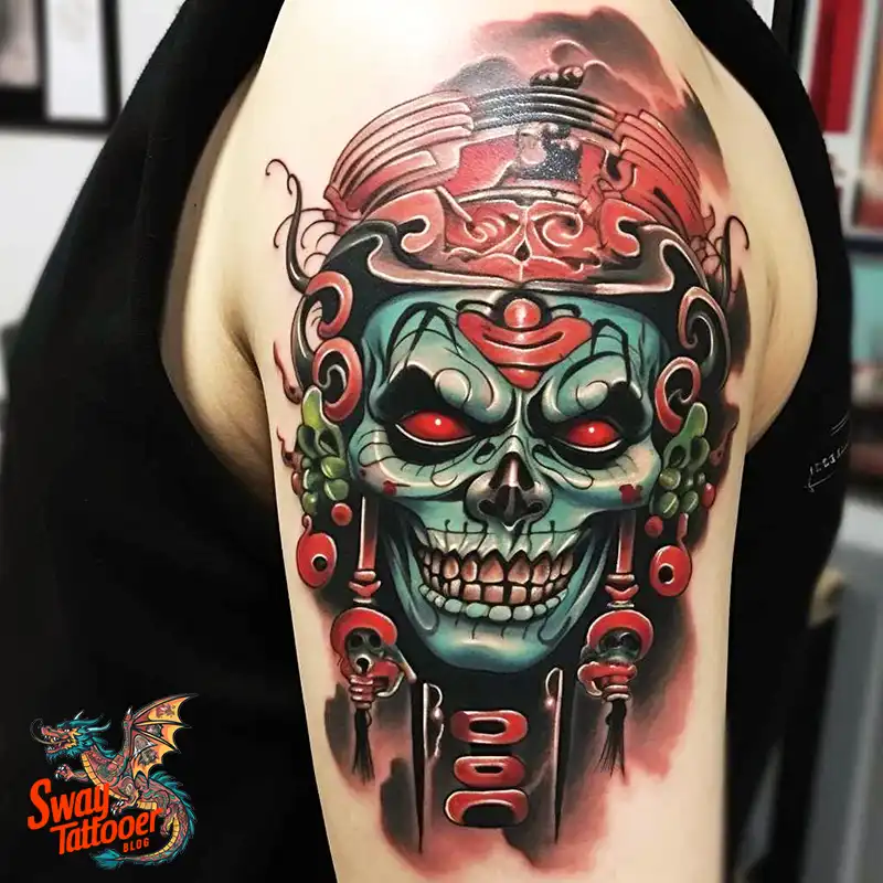 50 Voodoo Doll Tattoo Design Ideas: Mystical Art of Magic 48 voodoo doll tattoo