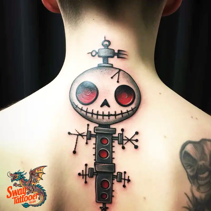 50 Voodoo Doll Tattoo Design Ideas: Mystical Art of Magic 7 voodoo doll tattoo