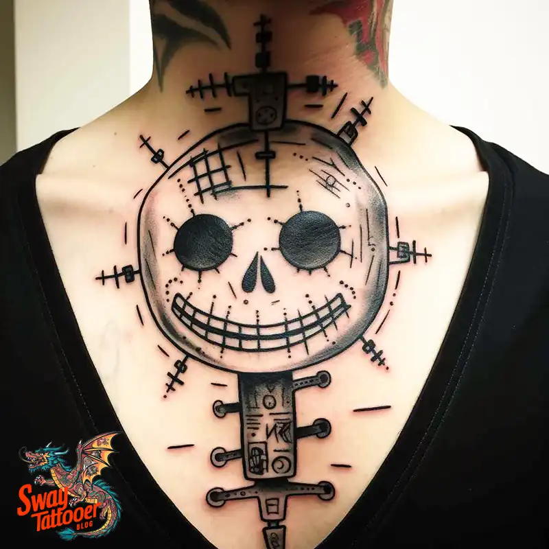 50 Voodoo Doll Tattoo Design Ideas: Mystical Art of Magic 5 voodoo doll tattoo