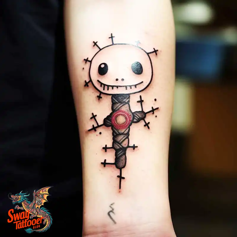 50 Voodoo Doll Tattoo Design Ideas: Mystical Art of Magic 1 voodoo doll tattoo