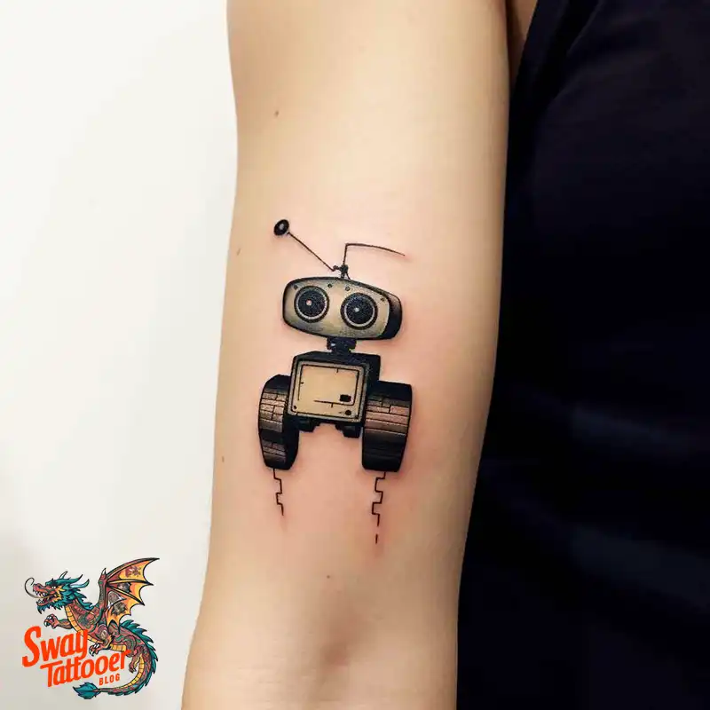 100 Wall-E Tattoo Designs: Love, Curiosity, and Robots 76 wall-e tattoo