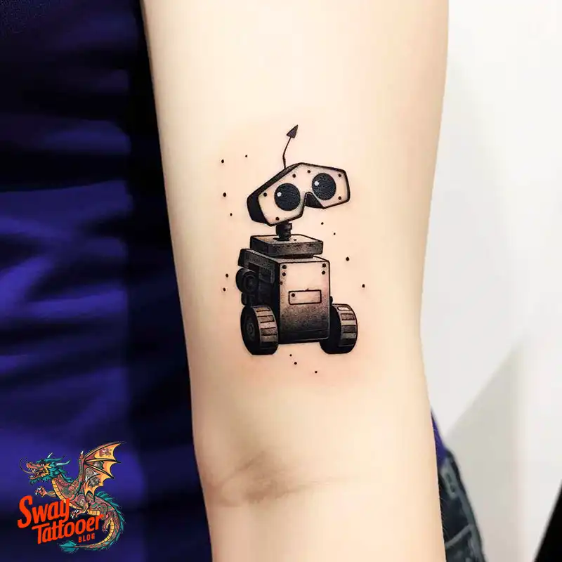 100 Wall-E Tattoo Designs: Love, Curiosity, and Robots 75 wall-e tattoo