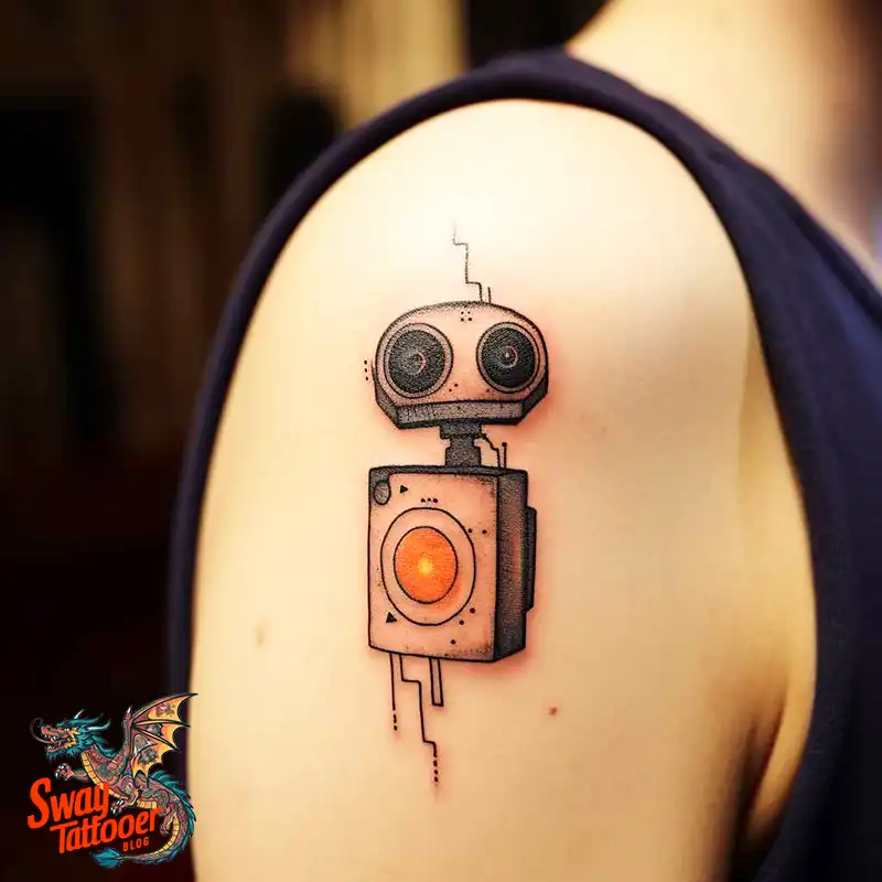 100 Wall-E Tattoo Designs: Love, Curiosity, and Robots 74 wall-e tattoo