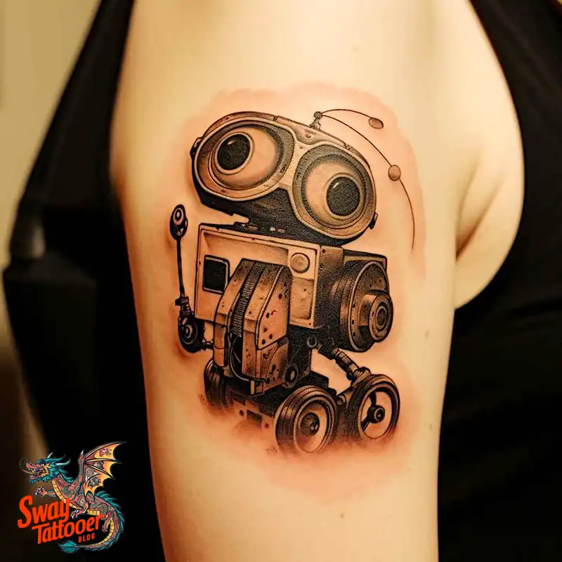 100 Wall-E Tattoo Designs: Love, Curiosity, and Robots 69 wall-e tattoo