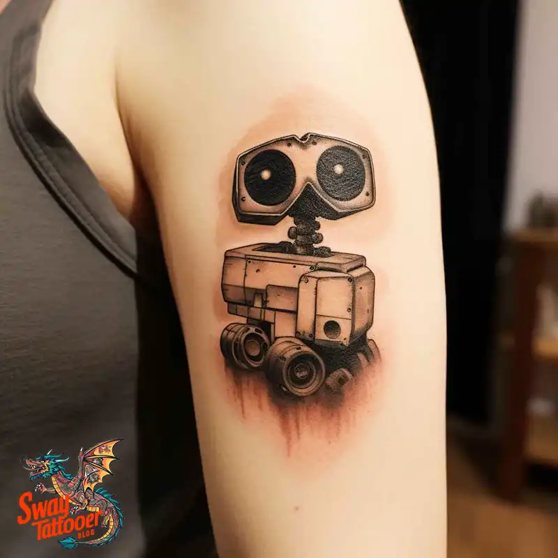 100 Wall-E Tattoo Designs: Love, Curiosity, and Robots 70 wall-e tattoo