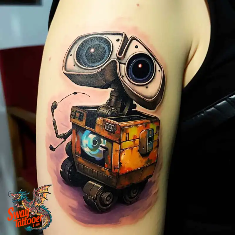 100 Wall-E Tattoo Designs: Love, Curiosity, and Robots 64 wall-e tattoo