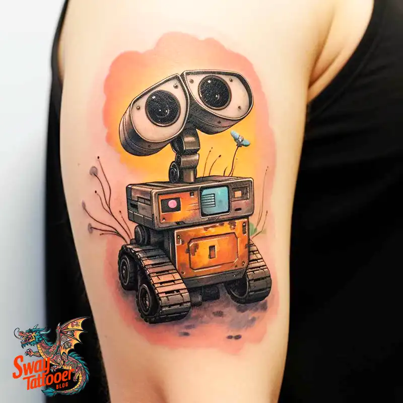 100 Wall-E Tattoo Designs: Love, Curiosity, and Robots 62 wall-e tattoo