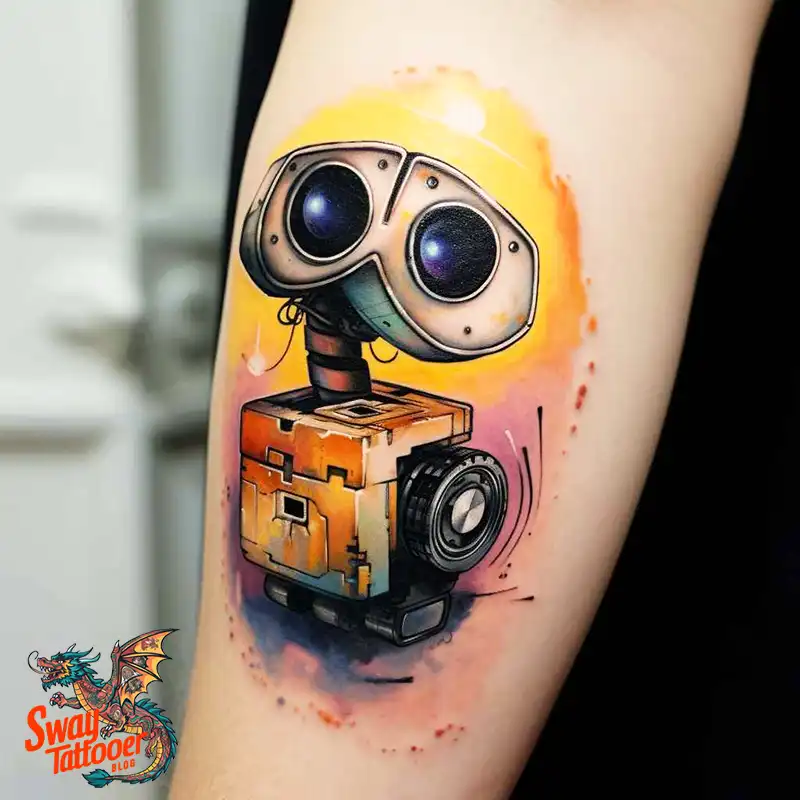 100 Wall-E Tattoo Designs: Love, Curiosity, and Robots 60 wall-e tattoo