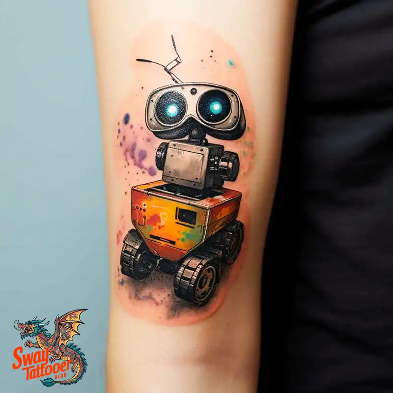 100 Wall-E Tattoo Designs: Love, Curiosity, and Robots 59 wall-e tattoo