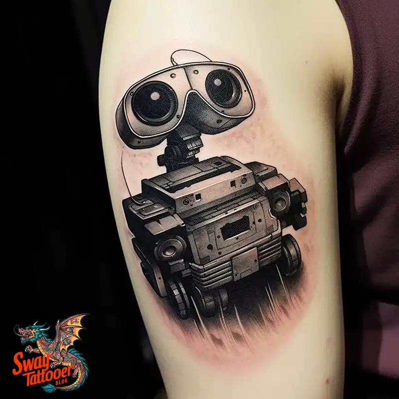 100 Wall-E Tattoo Designs: Love, Curiosity, and Robots 84 wall-e tattoo