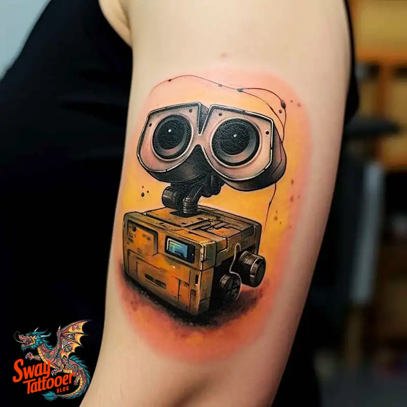 100 Wall-E Tattoo Designs: Love, Curiosity, and Robots 55 wall-e tattoo
