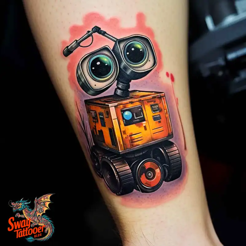 100 Wall-E Tattoo Designs: Love, Curiosity, and Robots 53 wall-e tattoo