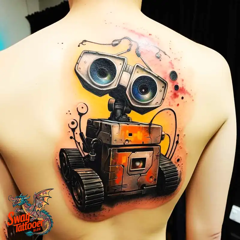 100 Wall-E Tattoo Designs: Love, Curiosity, and Robots 50 wall-e tattoo