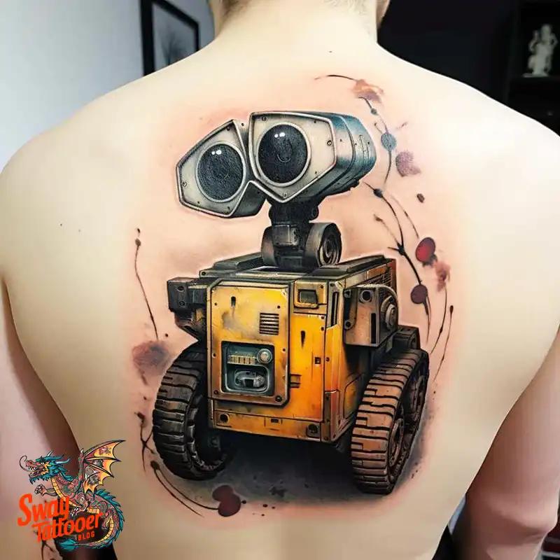 100 Wall-E Tattoo Designs: Love, Curiosity, and Robots 49 wall-e tattoo