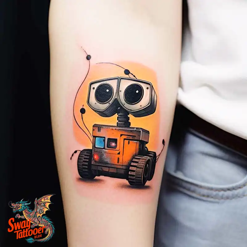 100 Wall-E Tattoo Designs: Love, Curiosity, and Robots 45 wall-e tattoo