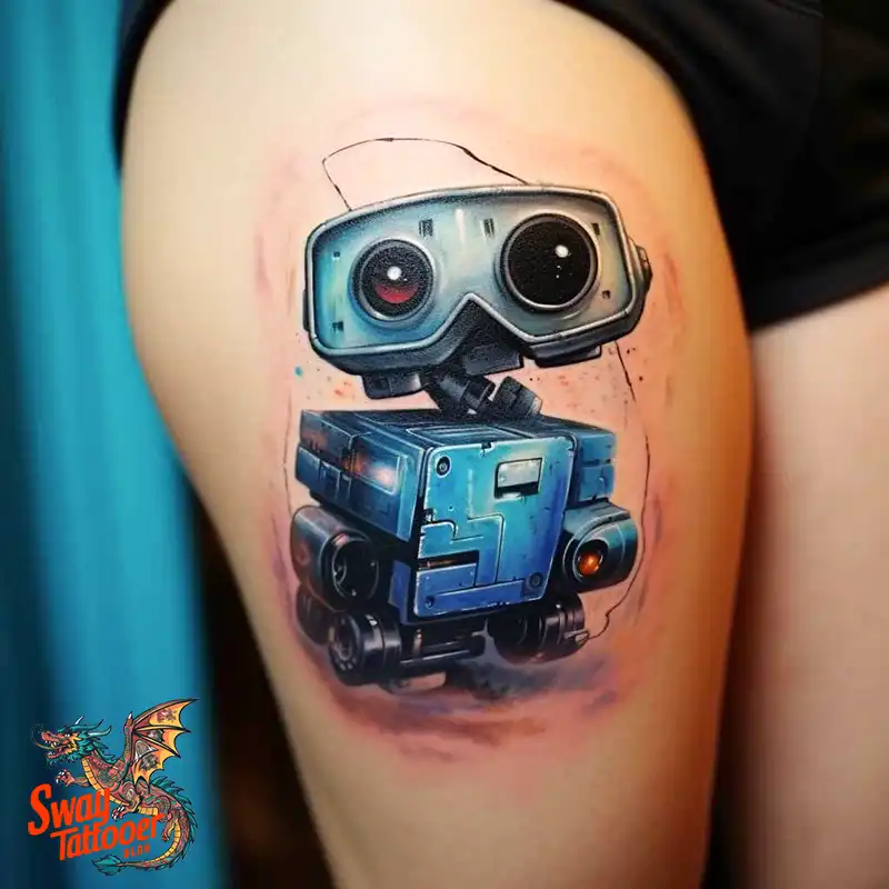 100 Wall-E Tattoo Designs: Love, Curiosity, and Robots 81 wall-e tattoo