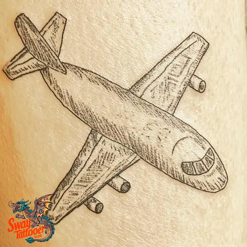 80 Airplane Tattoo Designs: Ink Ideas for Sky Enthusiasts 65 Airplane Tattoo