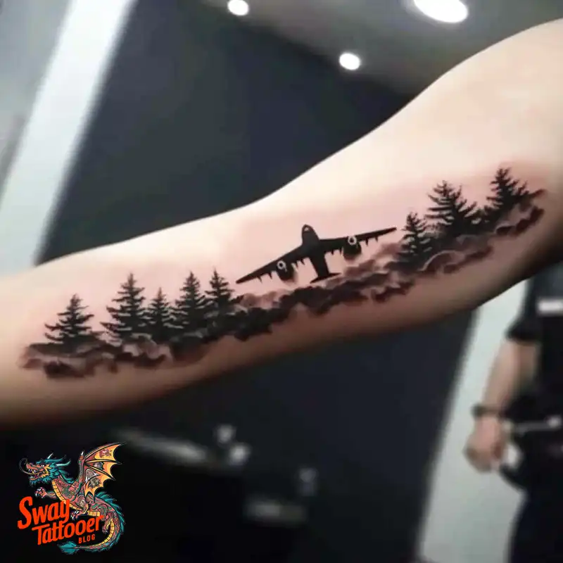 80 Airplane Tattoo Designs: Ink Ideas for Sky Enthusiasts 76 Airplane Tattoo