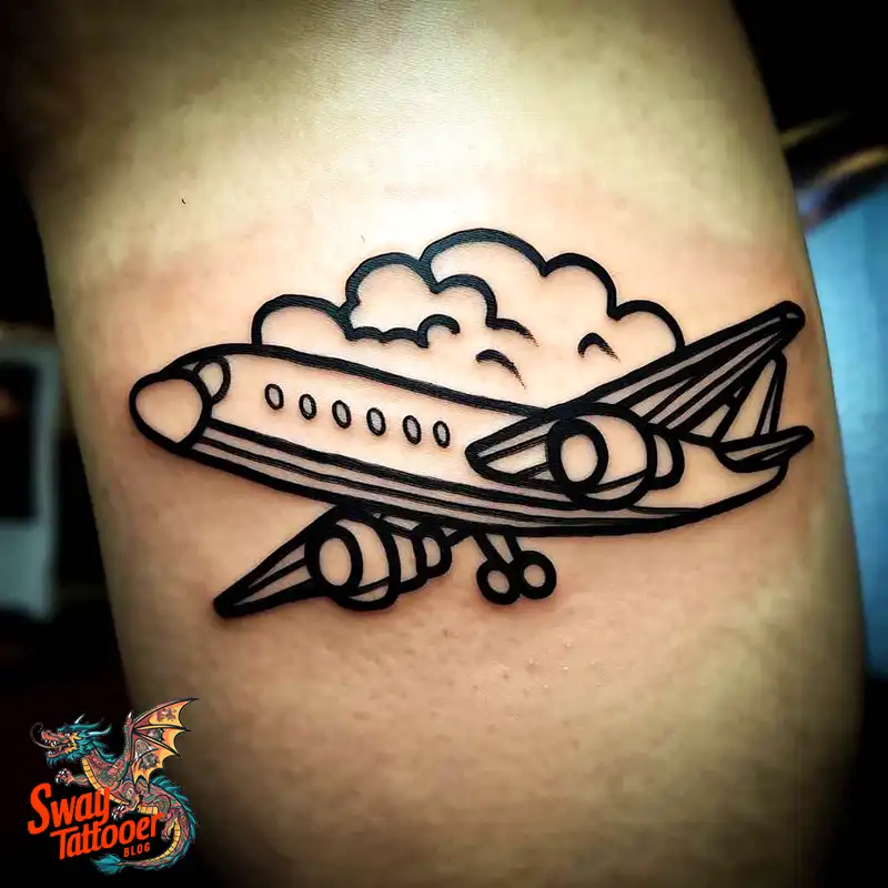 80 Airplane Tattoo Designs: Ink Ideas for Sky Enthusiasts 79 Airplane Tattoo