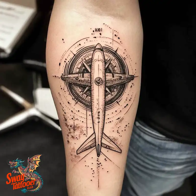 80 Airplane Tattoo Designs: Ink Ideas for Sky Enthusiasts 66 Airplane Tattoo