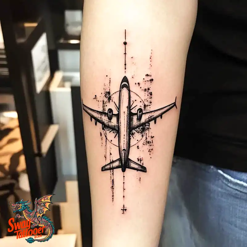 80 Airplane Tattoo Designs: Ink Ideas for Sky Enthusiasts 67 Airplane Tattoo