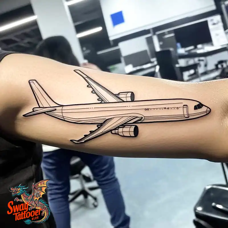 80 Airplane Tattoo Designs: Ink Ideas for Sky Enthusiasts 51 Airplane Tattoo