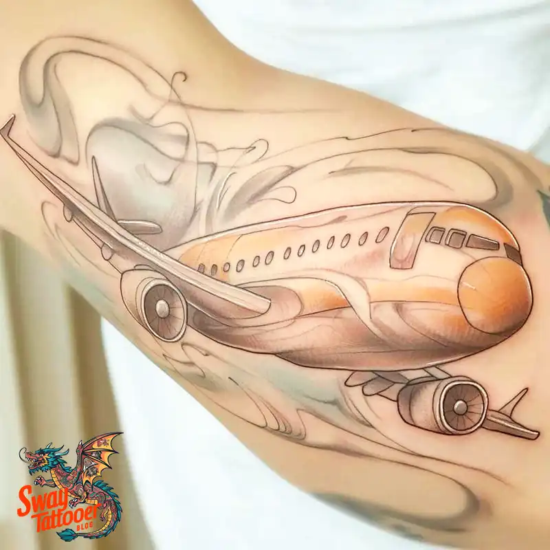 80 Airplane Tattoo Designs: Ink Ideas for Sky Enthusiasts 49 Airplane Tattoo