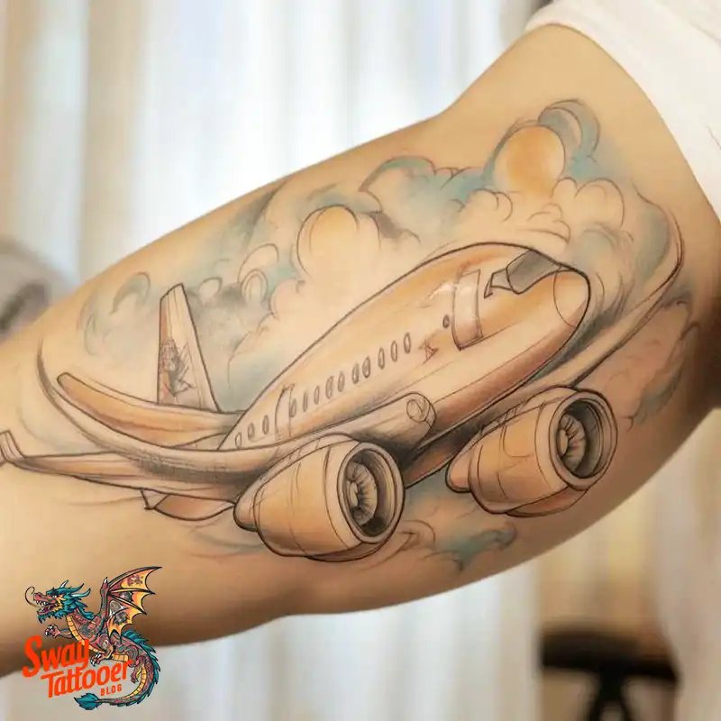 80 Airplane Tattoo Designs: Ink Ideas for Sky Enthusiasts 43 Airplane Tattoo