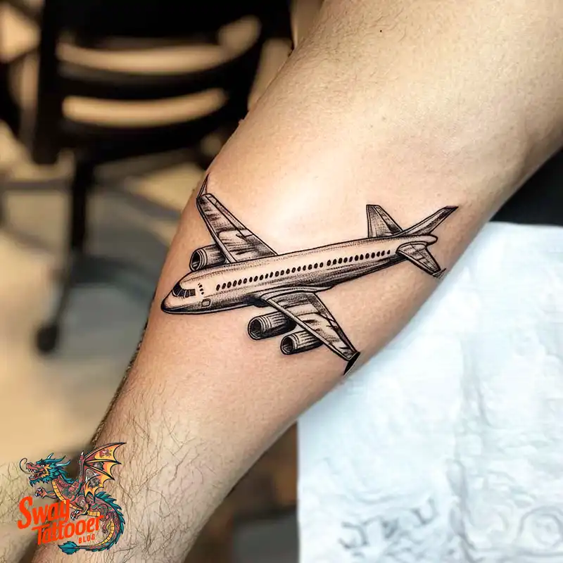 80 Airplane Tattoo Designs: Ink Ideas for Sky Enthusiasts 45 Airplane Tattoo