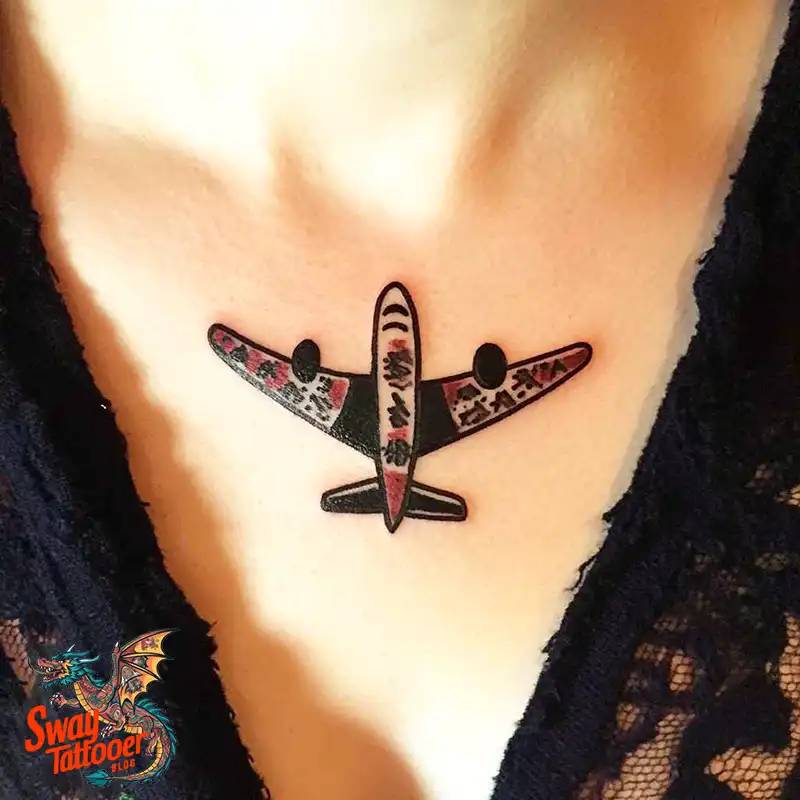 80 Airplane Tattoo Designs: Ink Ideas for Sky Enthusiasts 42 Airplane Tattoo