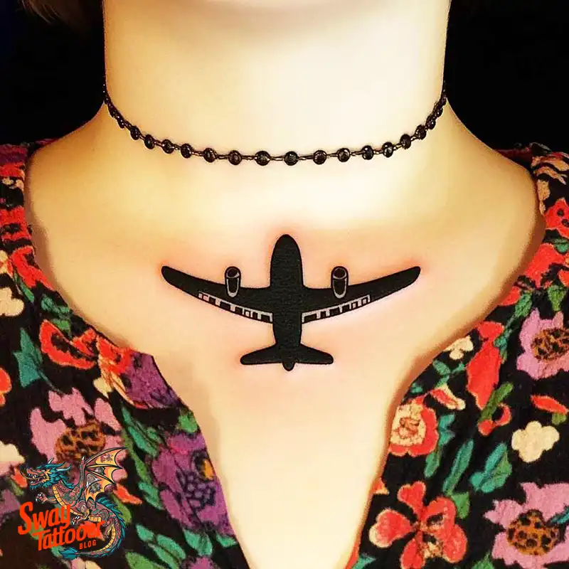 80 Airplane Tattoo Designs: Ink Ideas for Sky Enthusiasts 41 Airplane Tattoo