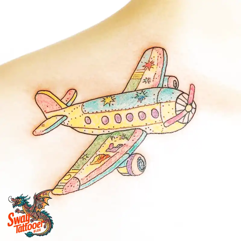 80 Airplane Tattoo Designs: Ink Ideas for Sky Enthusiasts 40 Airplane Tattoo