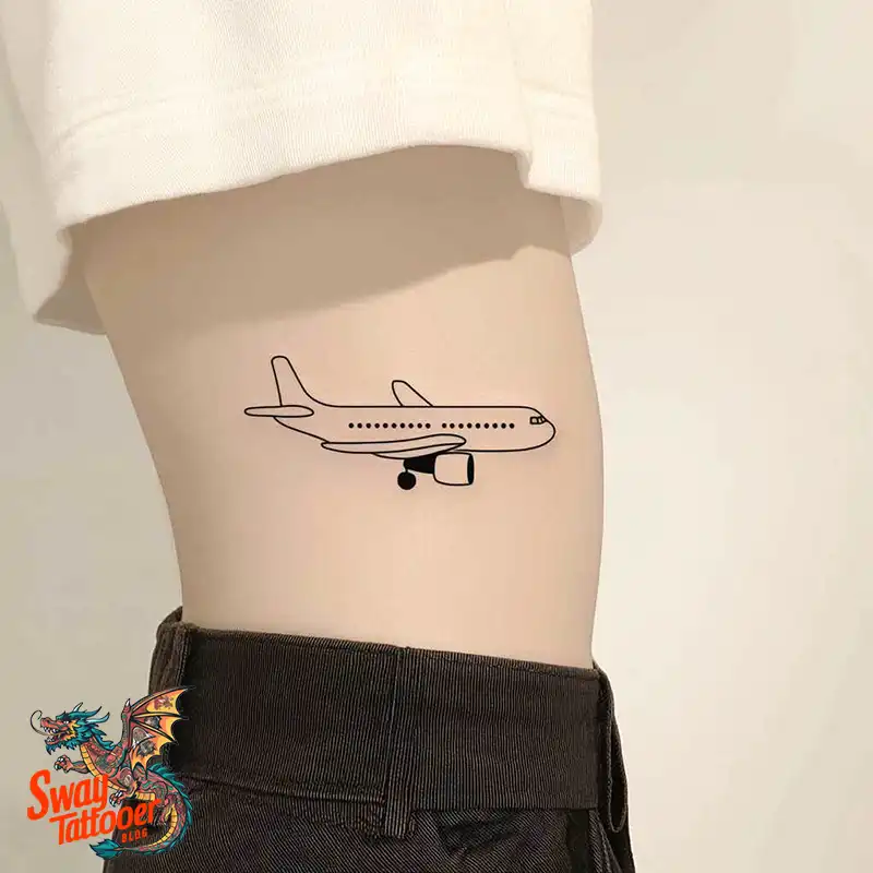 80 Airplane Tattoo Designs: Ink Ideas for Sky Enthusiasts 33 Airplane Tattoo