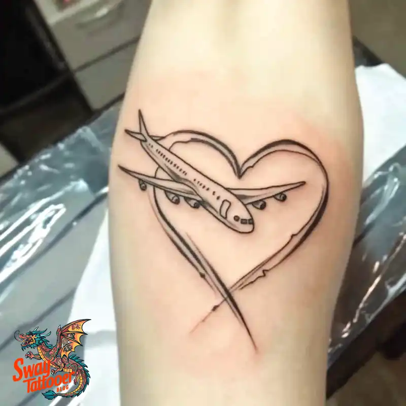 80 Airplane Tattoo Designs: Ink Ideas for Sky Enthusiasts 69 Airplane Tattoo