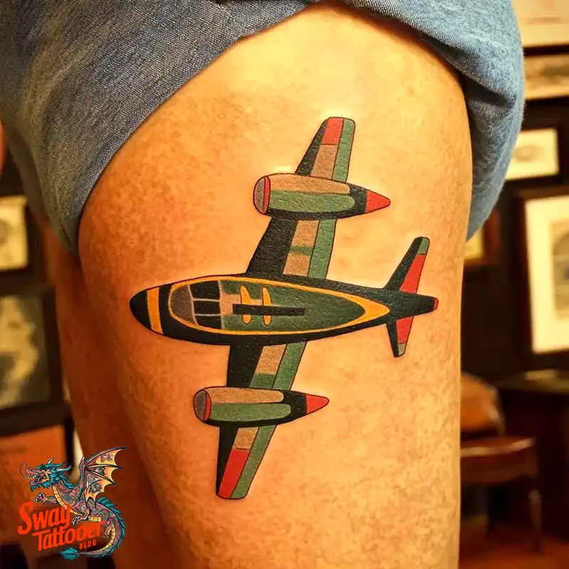 80 Airplane Tattoo Designs: Ink Ideas for Sky Enthusiasts 30 Airplane Tattoo