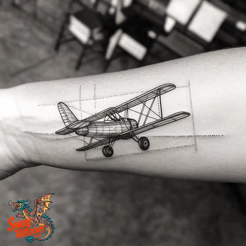 80 Airplane Tattoo Designs: Ink Ideas for Sky Enthusiasts 18 Airplane Tattoo