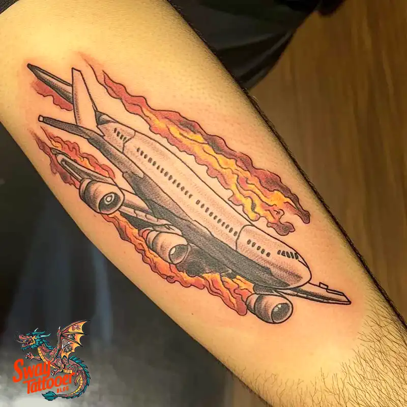 80 Airplane Tattoo Designs: Ink Ideas for Sky Enthusiasts 17 Airplane Tattoo