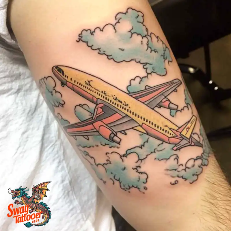 80 Airplane Tattoo Designs: Ink Ideas for Sky Enthusiasts 16 Airplane Tattoo