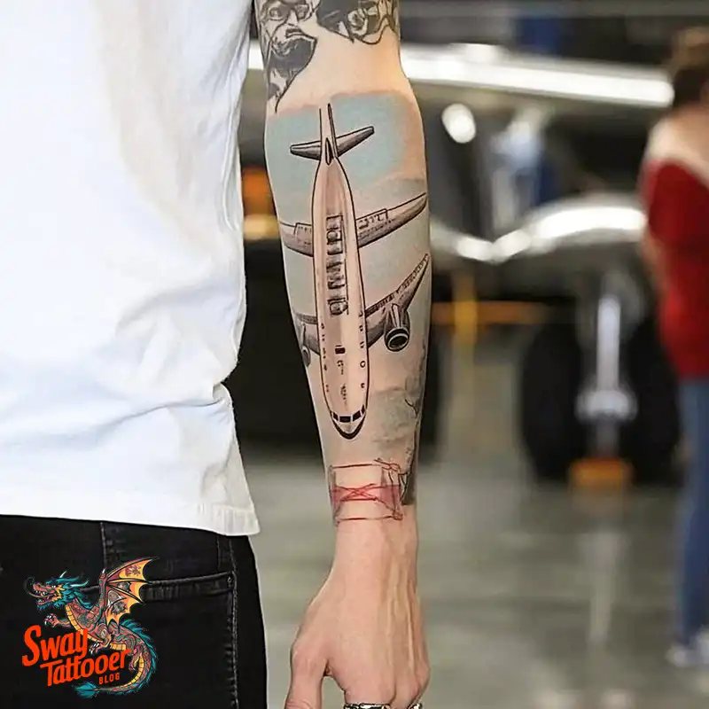 80 Airplane Tattoo Designs: Ink Ideas for Sky Enthusiasts 14 Airplane Tattoo