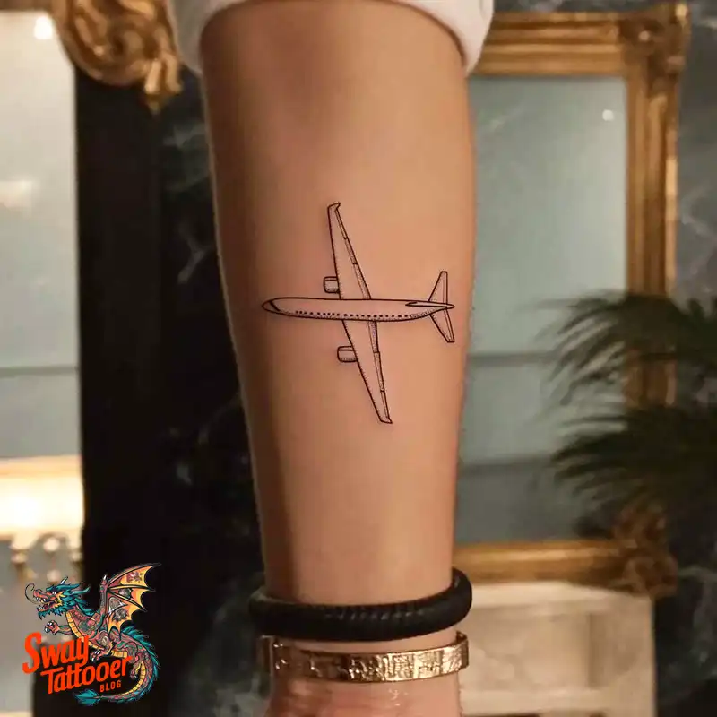 80 Airplane Tattoo Designs: Ink Ideas for Sky Enthusiasts 13 Airplane Tattoo